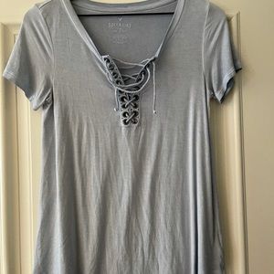 light blue cross t-shirt